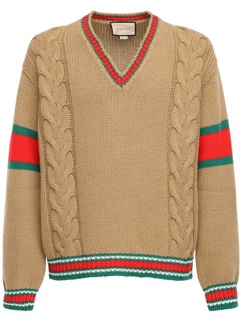 mens gucci knitwear|sweater gucci store.